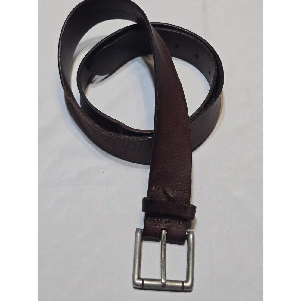 Winchester Gen Leather Soft Dark Brown Belt Size 39 Mens Vtg 1.5" Wide Work USA